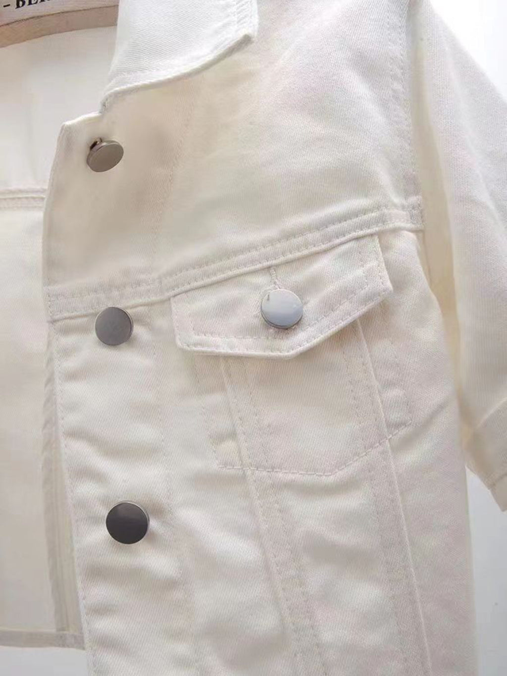 Full Size Cropped  Denim Jacket Plus Size