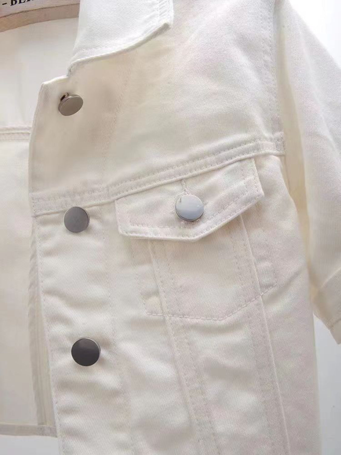 Full Size Cropped  Denim Jacket Plus Size