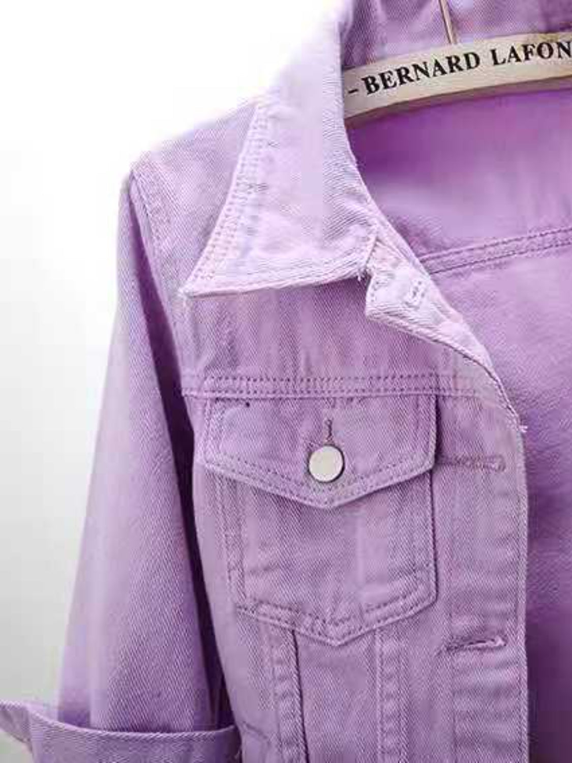 Full Size Cropped  Denim Jacket Plus Size